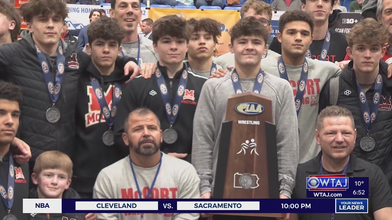 Bishop McCort finishes as runner up in State Championship wrestling