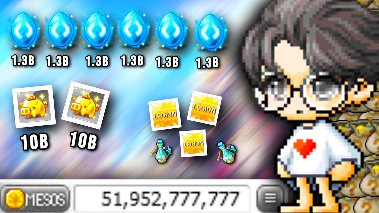 How to Make 50b Meso PER WEEK In Maplestory Reboot