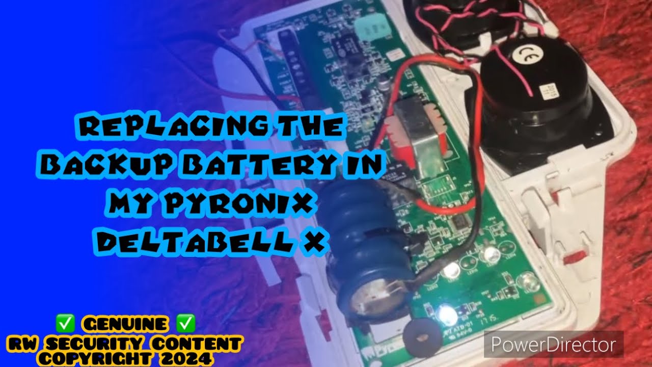 Replacing the backup battery in my Pyronix Deltabell X Alarm Bell Box