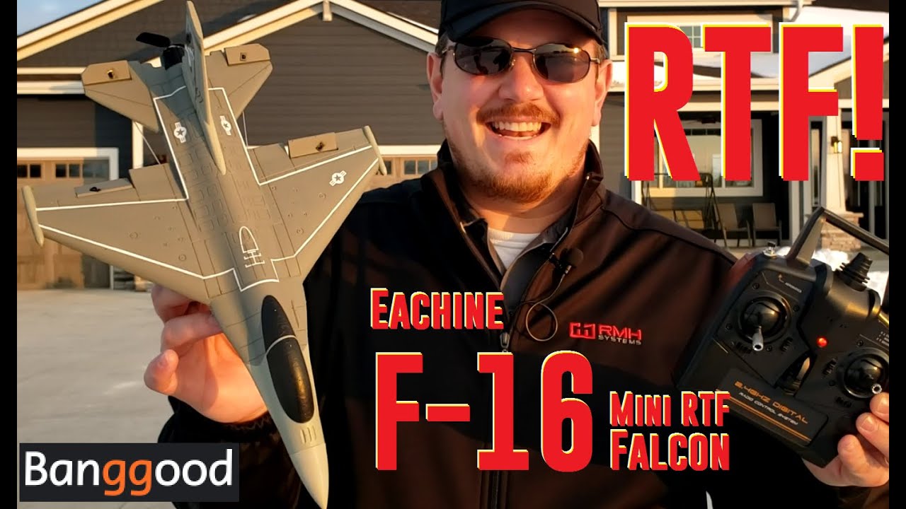 Eachine - Mini F-16 RTF - Unbox & Maiden Flight