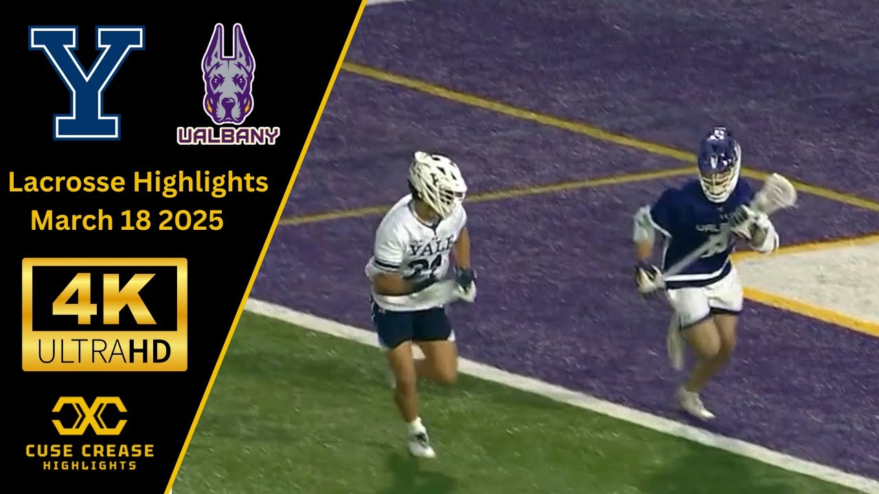 Yale vs Albany | 2025 4K Lax