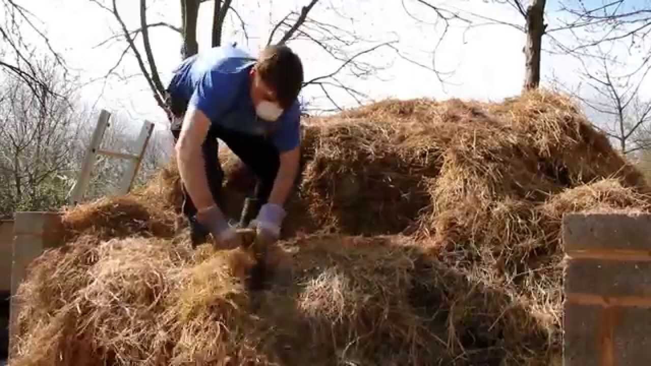 Cutting Hay Bales at Mudchute Park & Farm