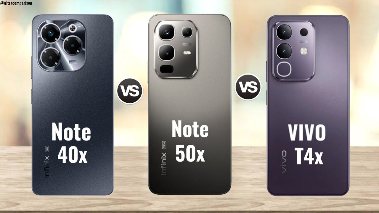 Infinix Note 40x 5g против Infinix Note 50x 5g против VIVO T4x 5g || Полное сравнение
