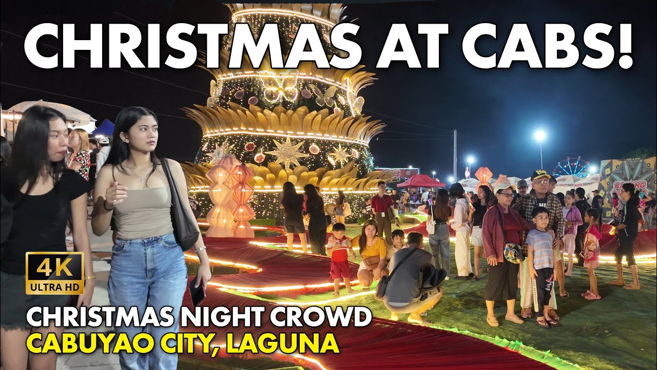 CHRISTMAS CROWD AT CABS! Philippines Walking Tour 2025 | Cabuyao Laguna [4K]
