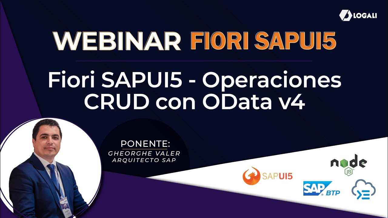 Webinar SAPUI5 – Fiori SAPUI5 – Operaciones CRUD con OData v4