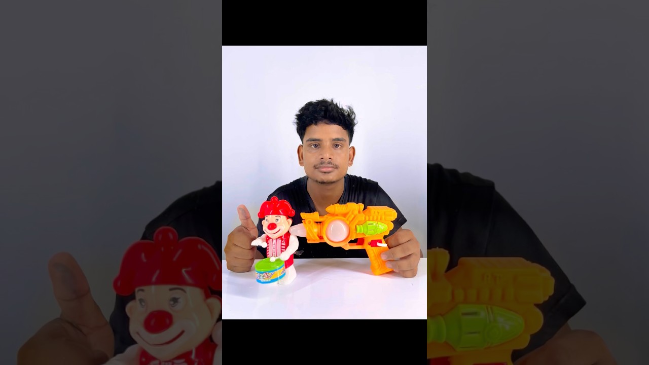 🎭 Joker Drummer vs Space Blaster Gun Toy Unboxing & Review | Funny Toys Battle 🔫🤖