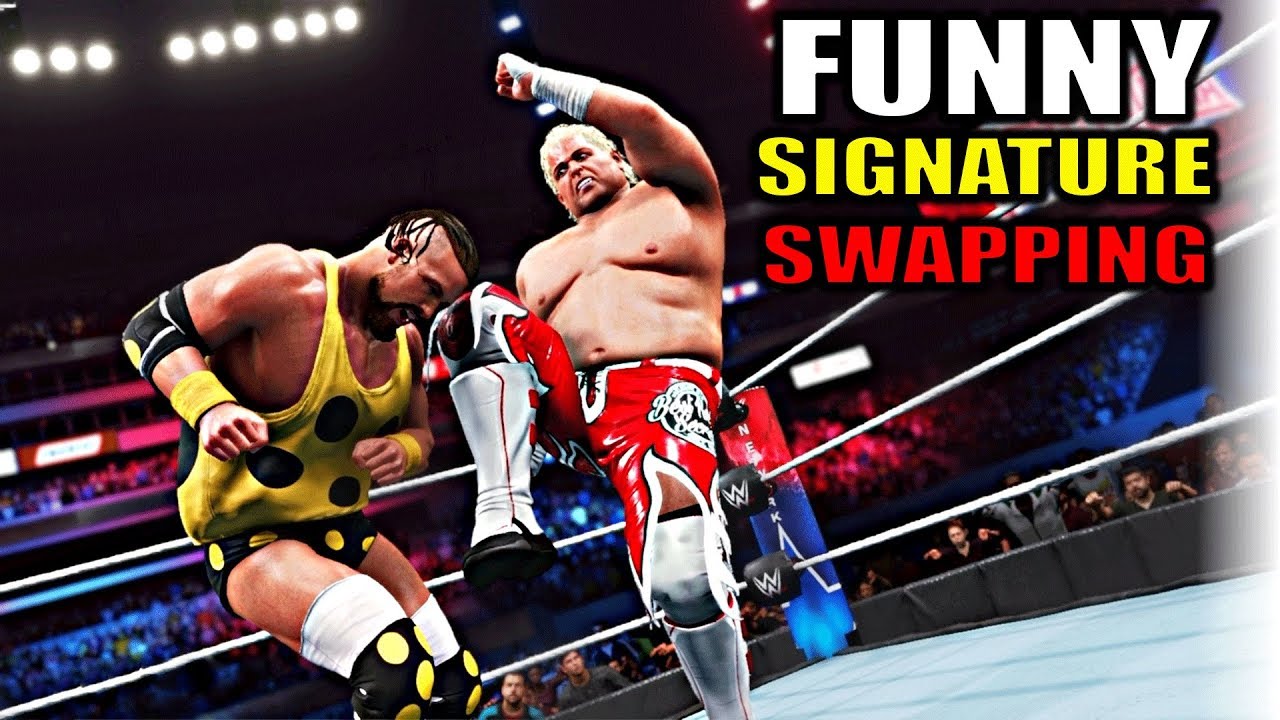 WWE 2K20 Funny Signature Swapping! Top 10😂