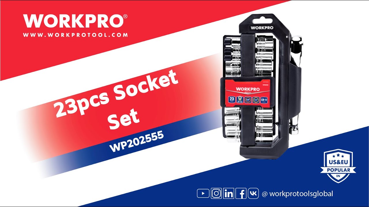 WORKPRO Drive Ratchet Set | Drive Tool Set | Auto Repairing