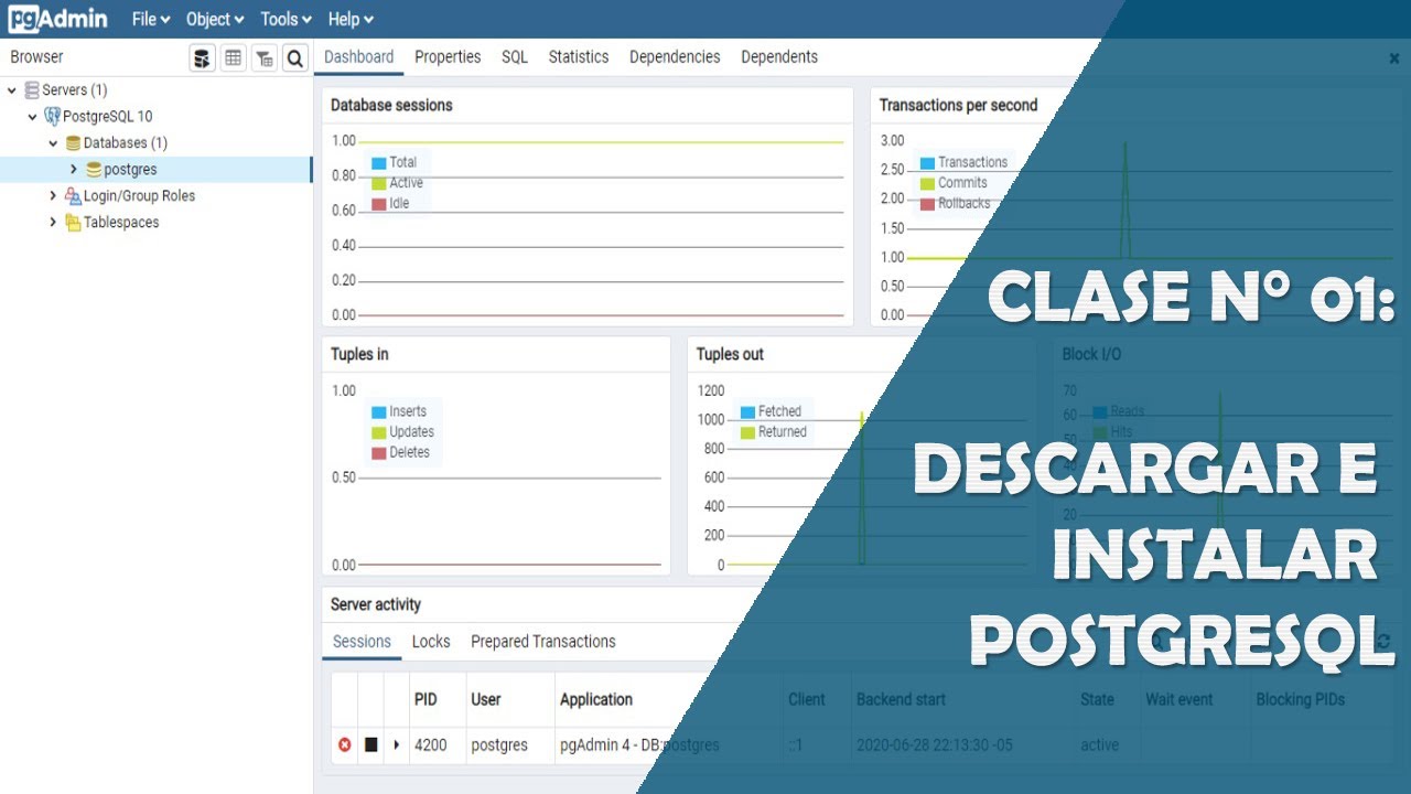 Curso Modelación Hidráulica con QGIS y Hec-RAS - Clase 01: Descargar e Instalar PostgreSQL