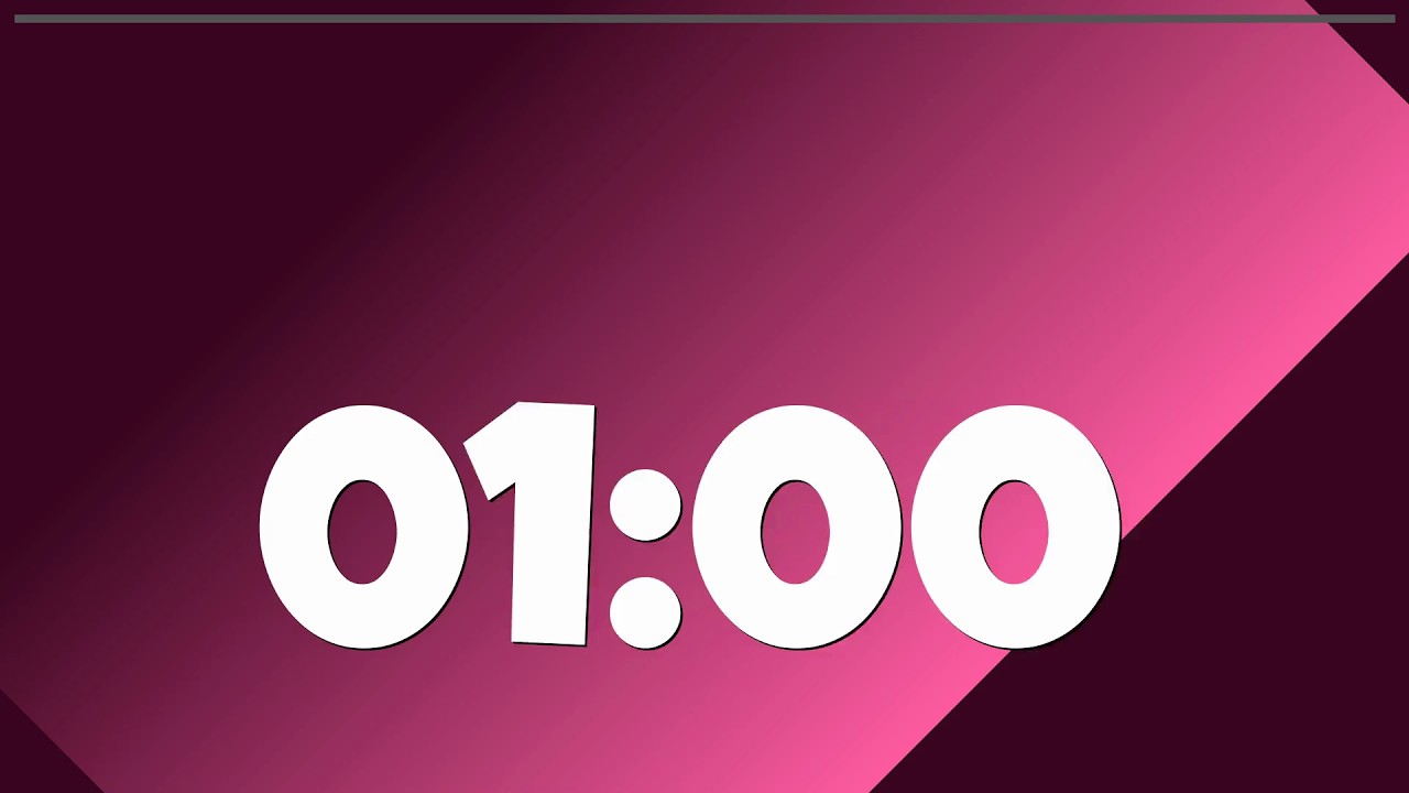 1 Minute Classroom Timer (Valentine’s Day) | Projector Friendly Countdown