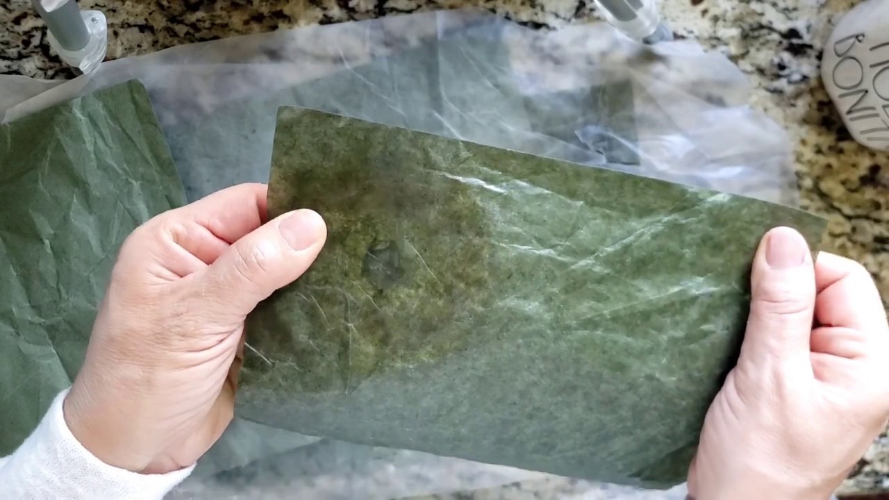 How To Make Faux Glassine/Vellum Paper (Wax Paper) Using Packaging Paper and an Old Candle