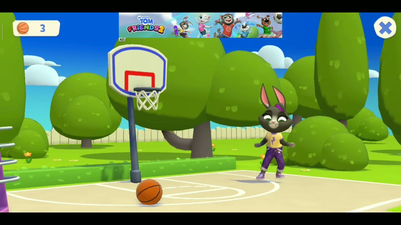 The bunny is black cat My Talking Tom and friends 