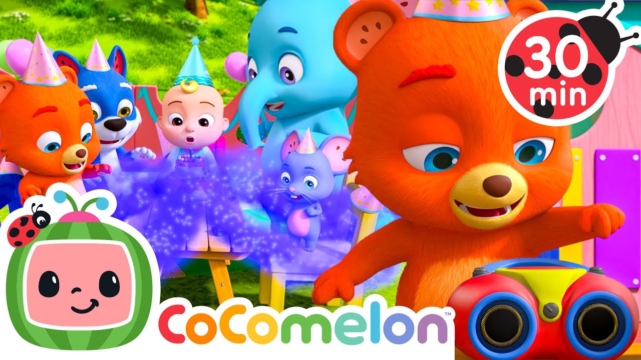 Animals Play Musical Chairs 🎶 CoComelon Animal Time Nursery Rhymes & Kids Songs | After School Club