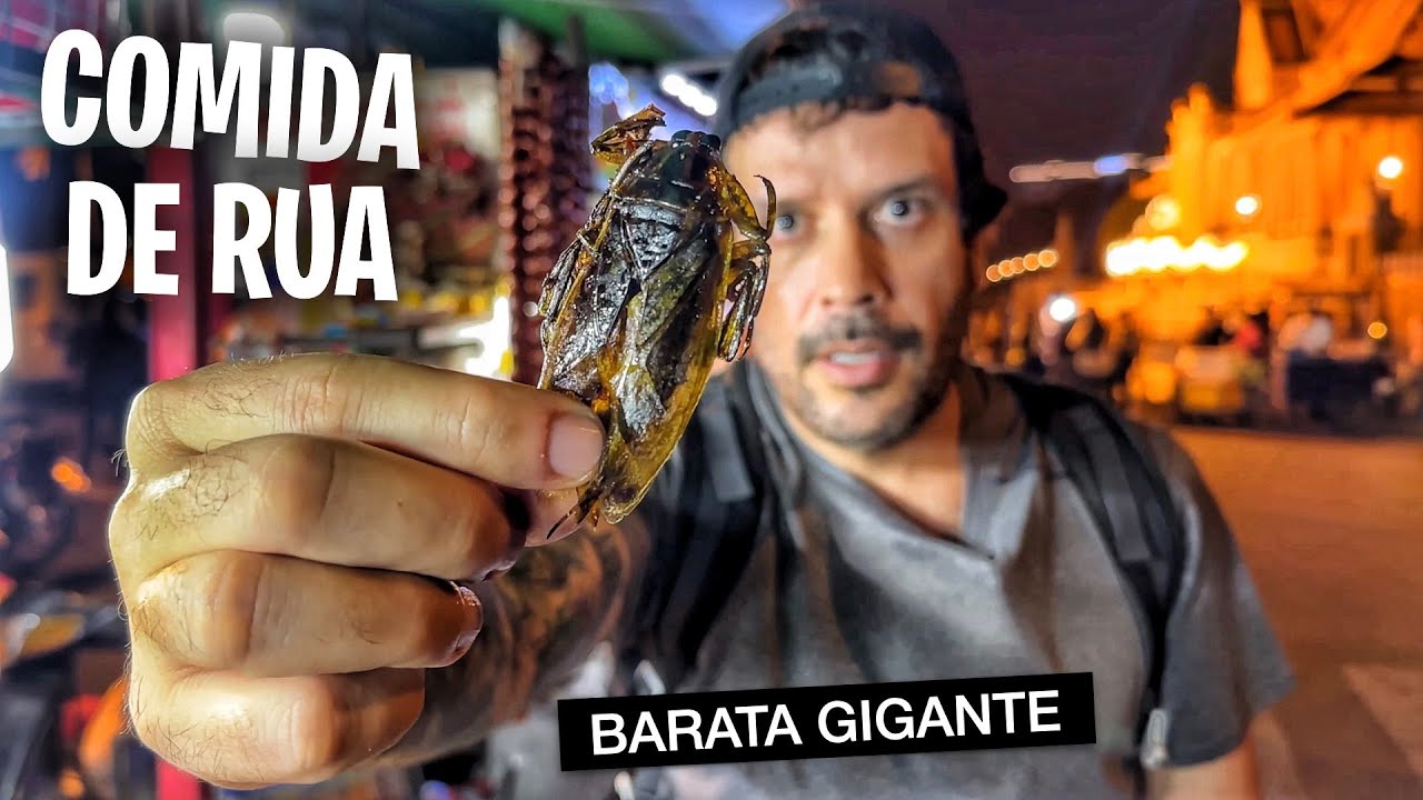 PROVANDO COMIDA DE SOBREVIVÊNCIA NO CAMBOJA 🇰🇭