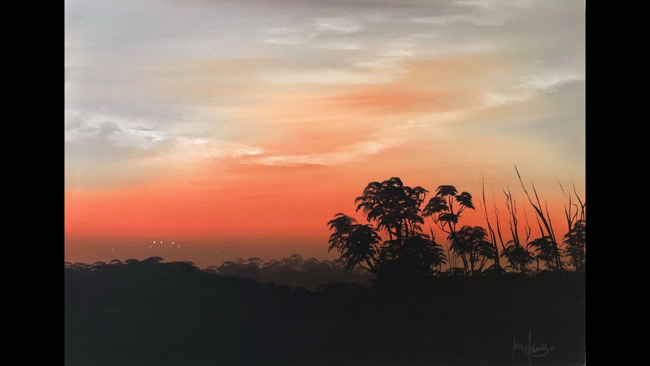 #385 How to paint a evening dusk scene / You can do it