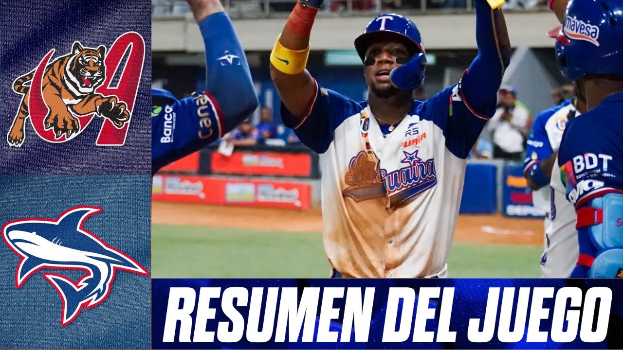 Resumen del juego Tigres de Aragua vs Tiburones de La Guaira | 28 de noviembre de 2025. 🔥⚾