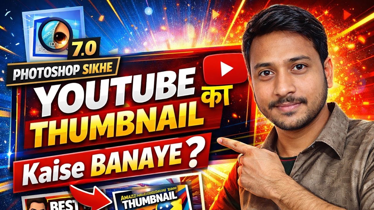 Create Youtube Thumbnail using Adobe Photoshop - tutorial 