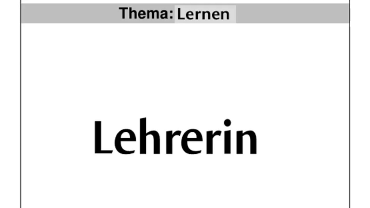 Start Deutsch 1, Sprechen Teil 2 Thema: Lernen