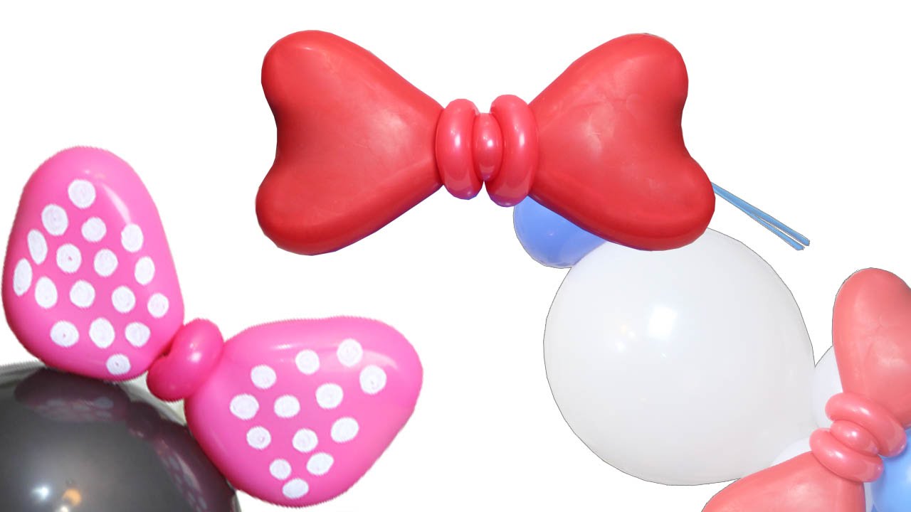 Curso de Globos Lazo o Moño en Globos. bow tie with balloon  Deformacion de Globos DIY