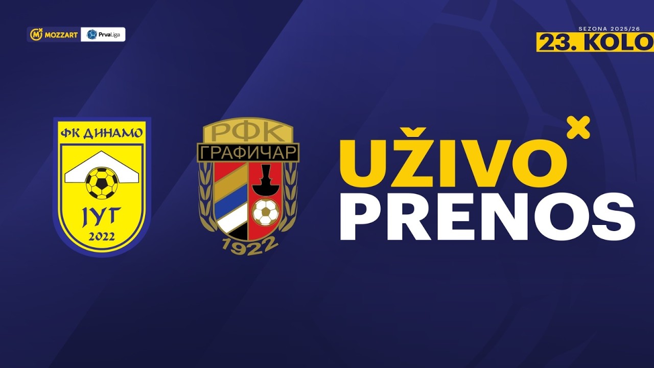 SU Dinamo Jug - RFK Grafičar Mozzart Bet Prva liga Srbije 2025/26 23. Kolo