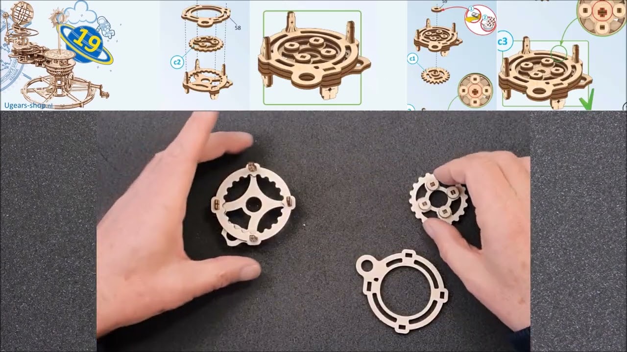 Mechanisch Tellurium Ugears NL montage video door Ben Kort