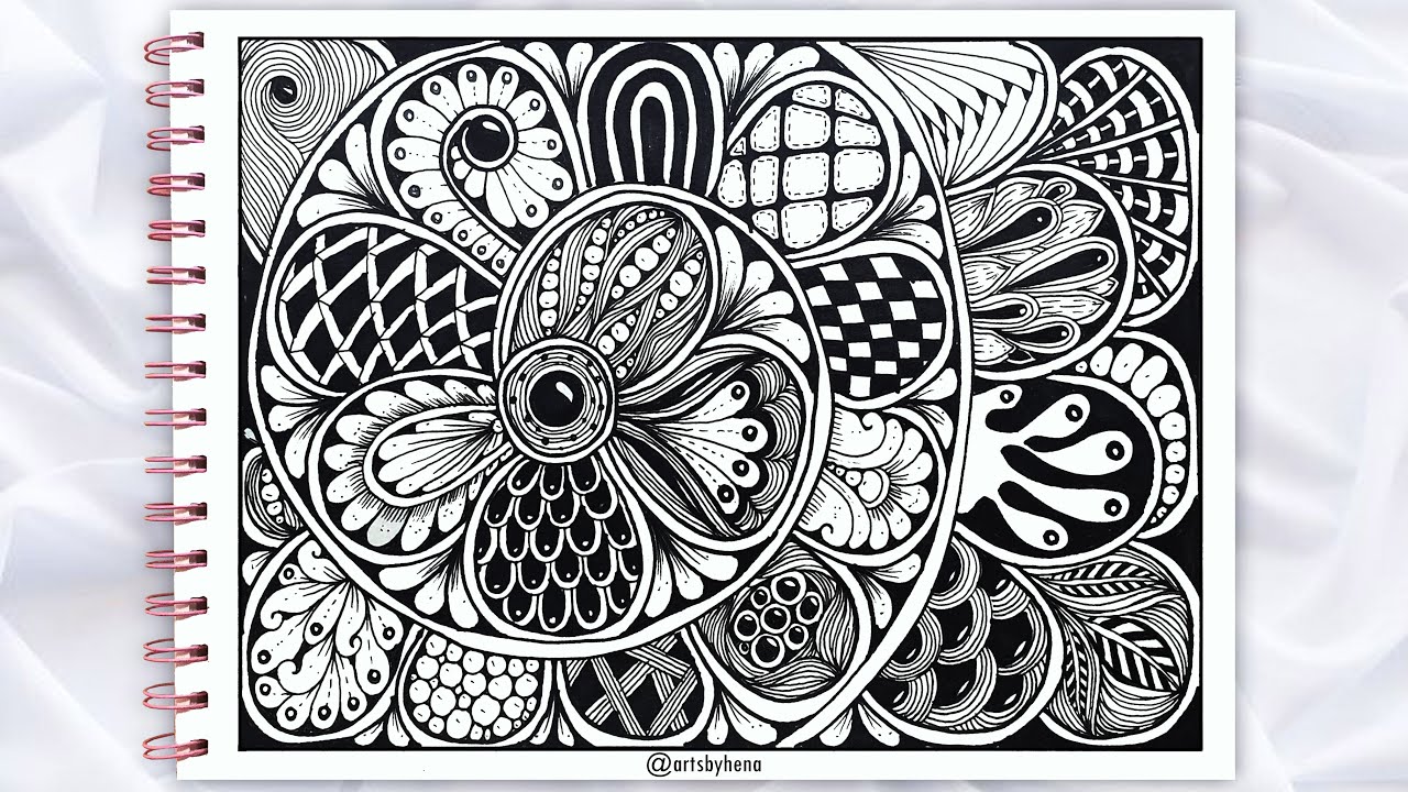Zentangle Patterns Ideas For Beginners | Zentangle Art | Doodle Pattern