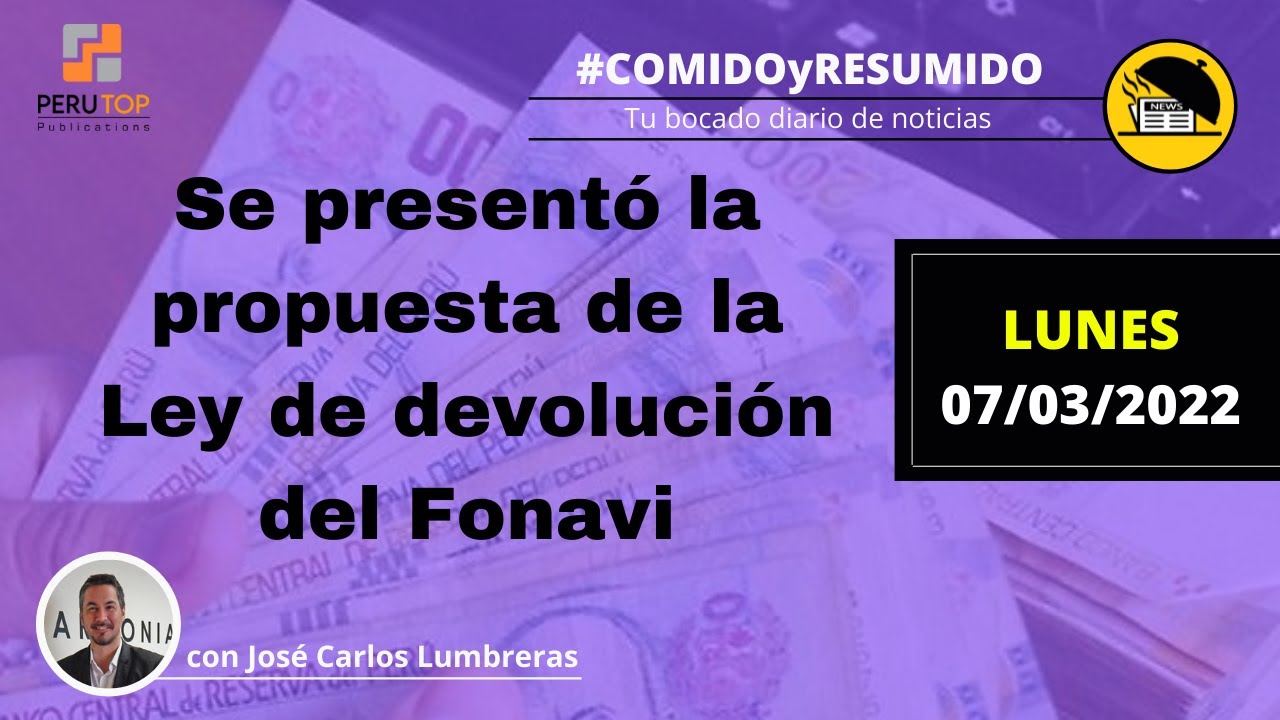 🔝 Se present&oacute; la propuesta de la Ley de devoluci&oacute;n del Fonavi