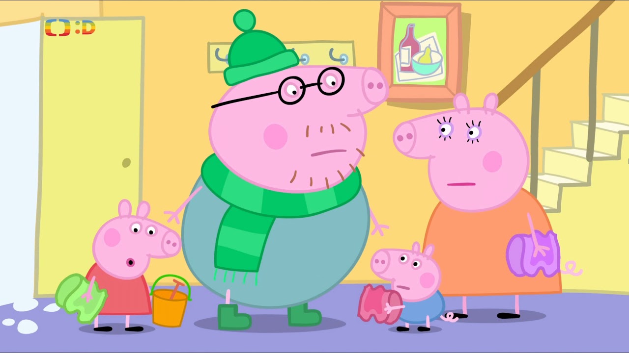 Prasátko Peppa » Slunce, moře a sníh