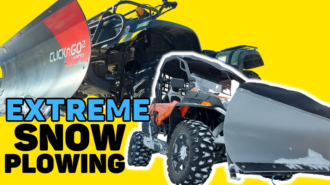 Extreme Snow Plowing with Team SUZUKI EIGER and CFMOTO ZFORCE