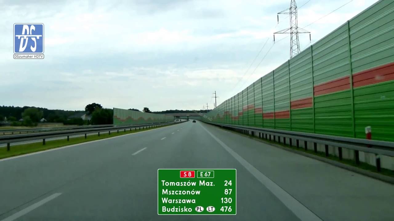 🇵🇱 S8: Piotrków Tryb. Zachód - Rawa Maz. Północ (3,5x)