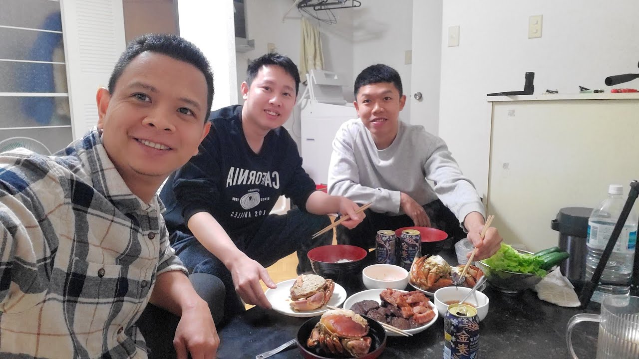 3 Anh Em Đồng Hương Ăn Tết Trể | Cuộc Sống Nhật | # 1305