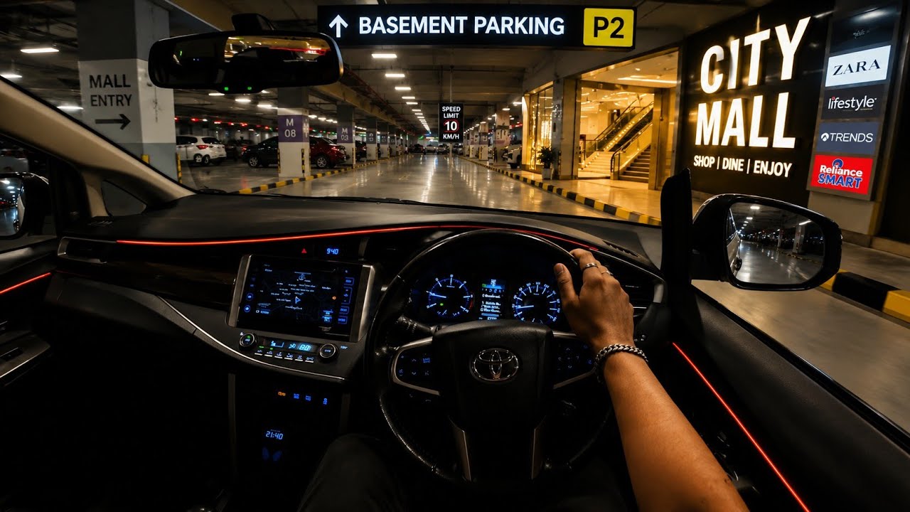 🇮🇳🔥POV : Drive After Dark /  ASMR / Toyota Innova Crysta 2.8 ZX 