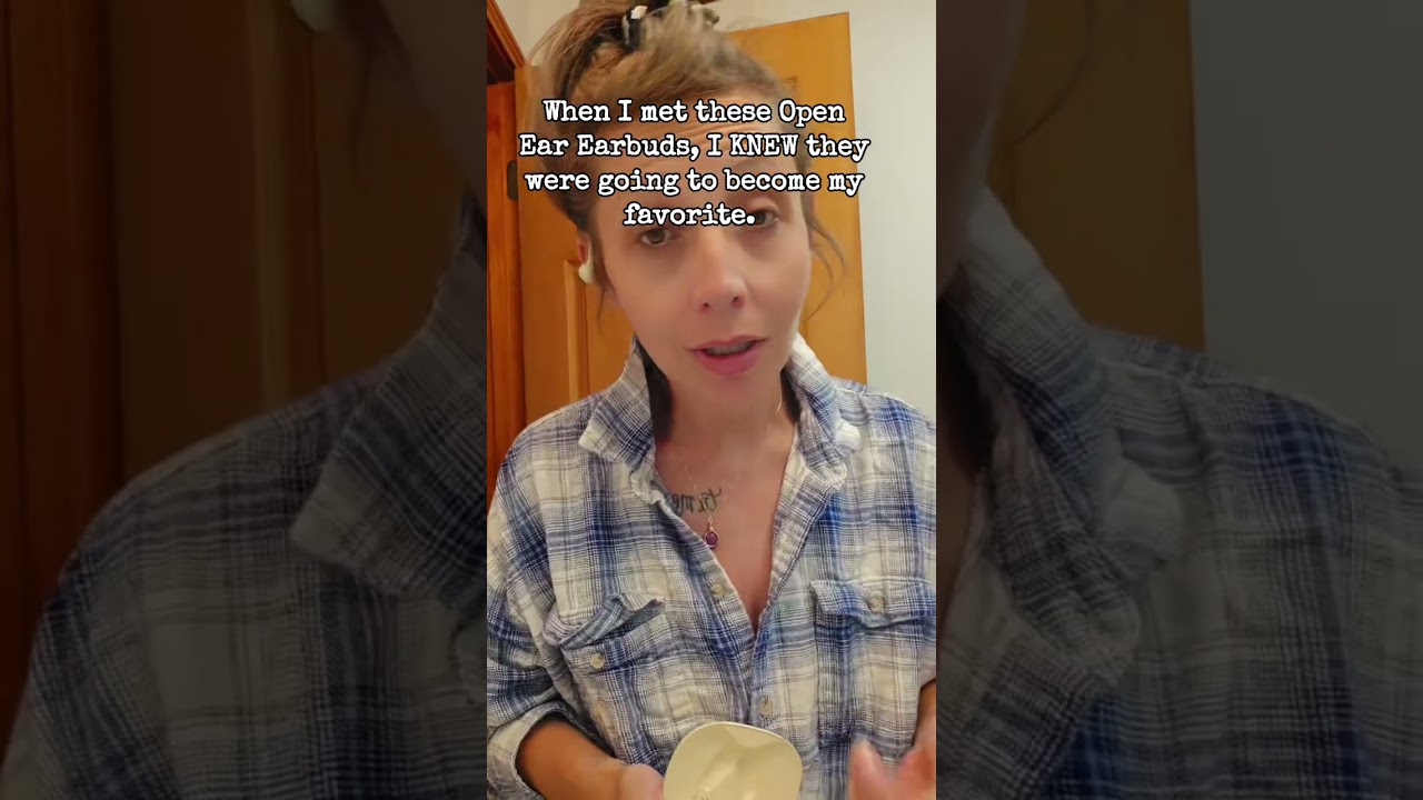 Open Ear Bluetooth Earbuds &ndash; Style Meets Comfort! #openearbuds #earbuds