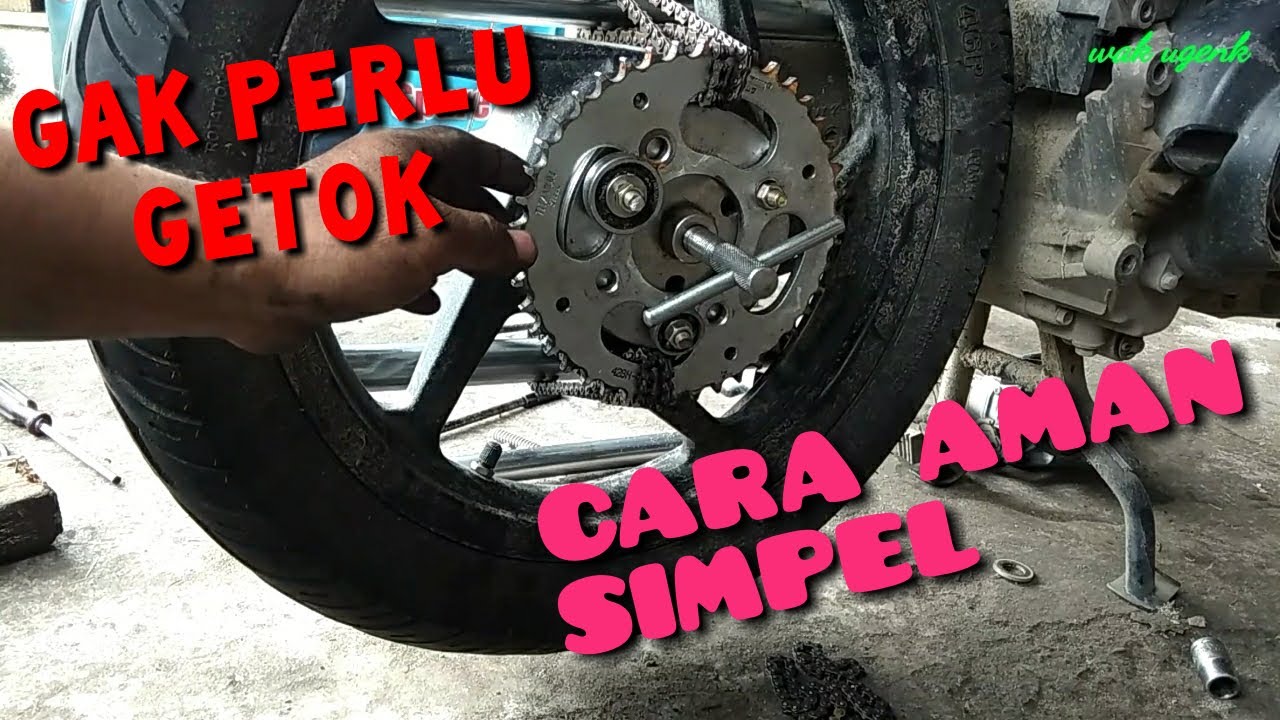 CARA MUDAH MELEPAS RODA BELAKANG MACET PADA MOTOR MATIC