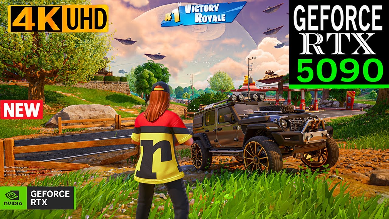 Fortnite with RTX 5090 4K Max Graphics + Ray Tracing ON | Modena Icon Skin Gameplay