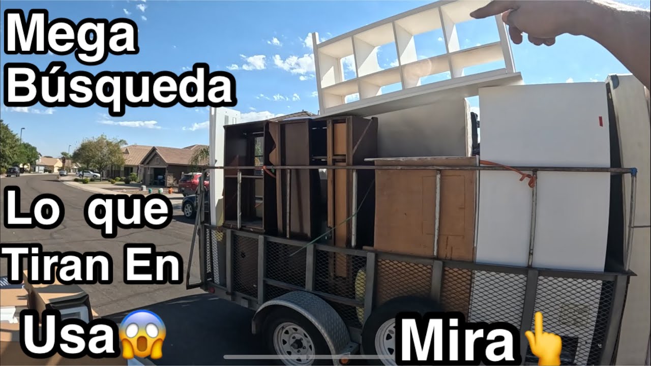 LO QUE TIRAN EN USA😱Me regalan muebles. Y botan cosas buenas