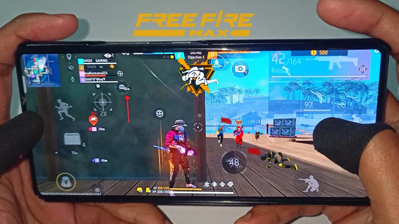 Infinix GT 20 Pro :2 Finger HANDCAM⚡ Free Fire Gameplay