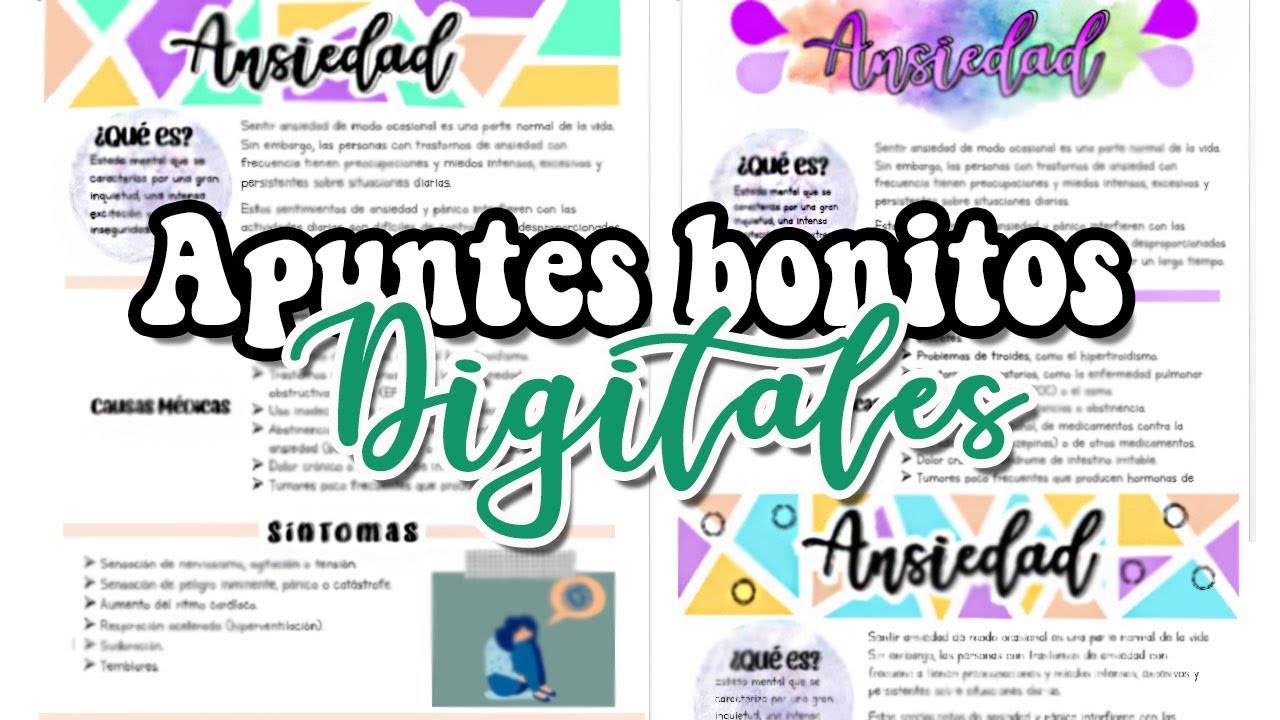 Como hacer apuntes bonitos digitales | parte 2