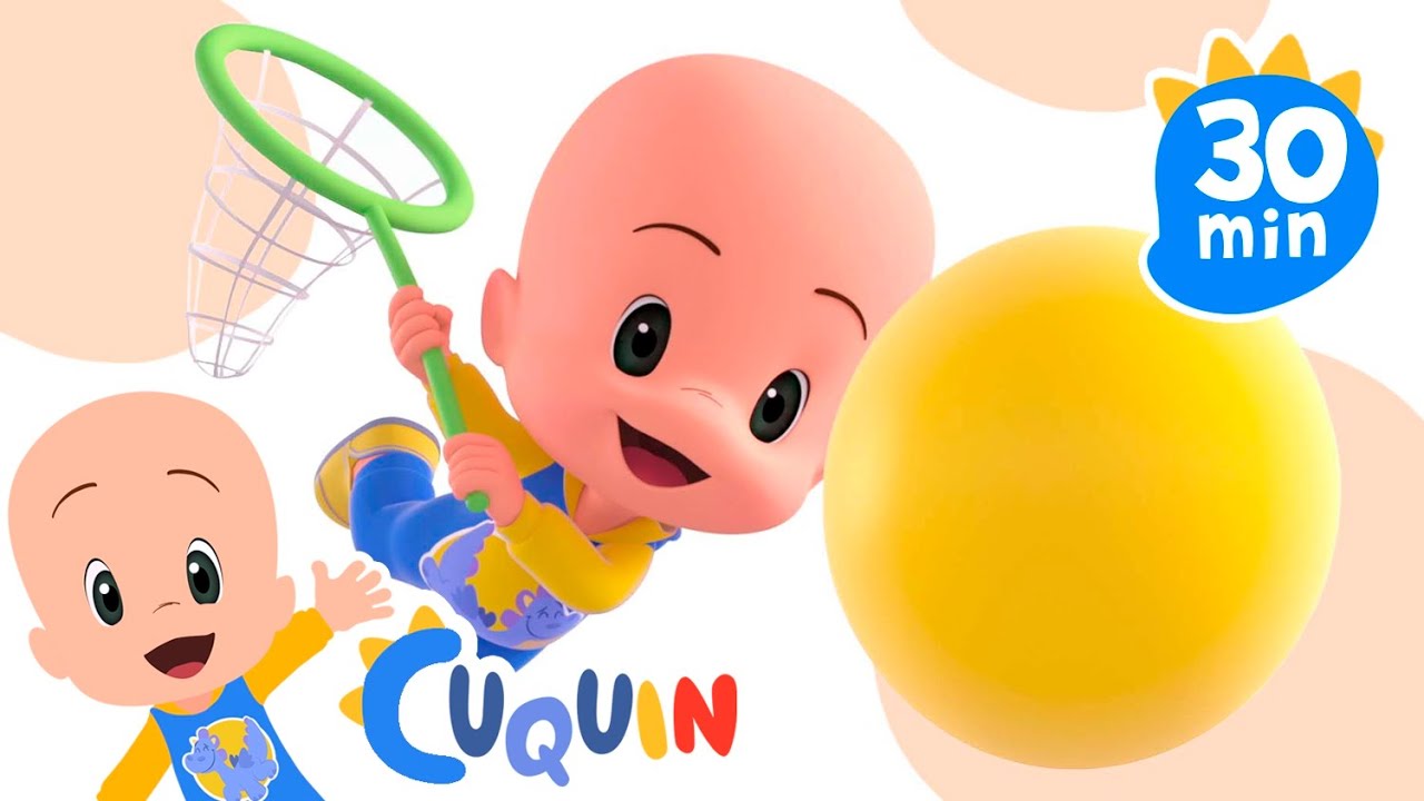 Cuquin's Yellow Ball 🟡 | Learn the colors with Cuquin | Educational videos with Cleo and Cuquin