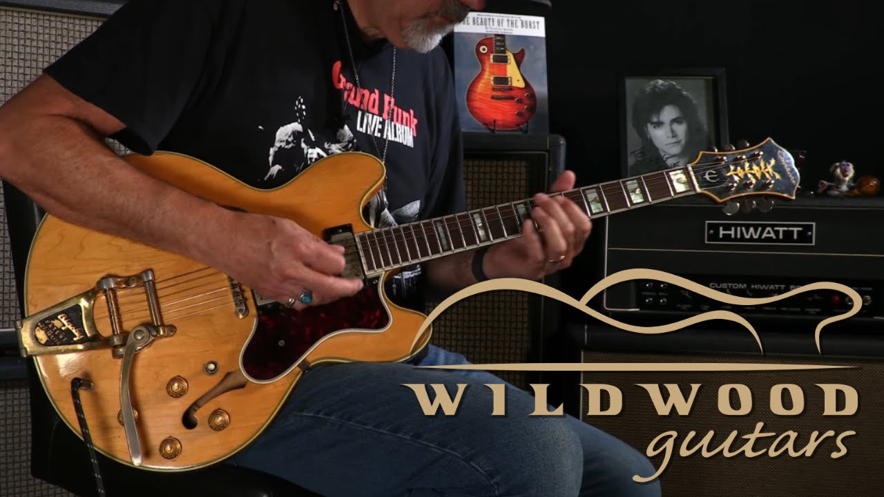 Винтажная гитара Epiphone Sheraton 1965 года выпуска • Серийный номер: 70760