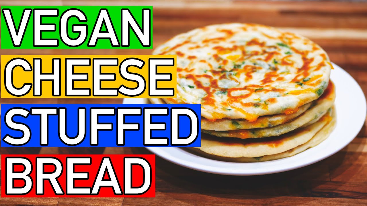 How To Make An Easy Vegan Naan Bread Recipe Stuffed With Cheese & Herbs *DELICIOUS*