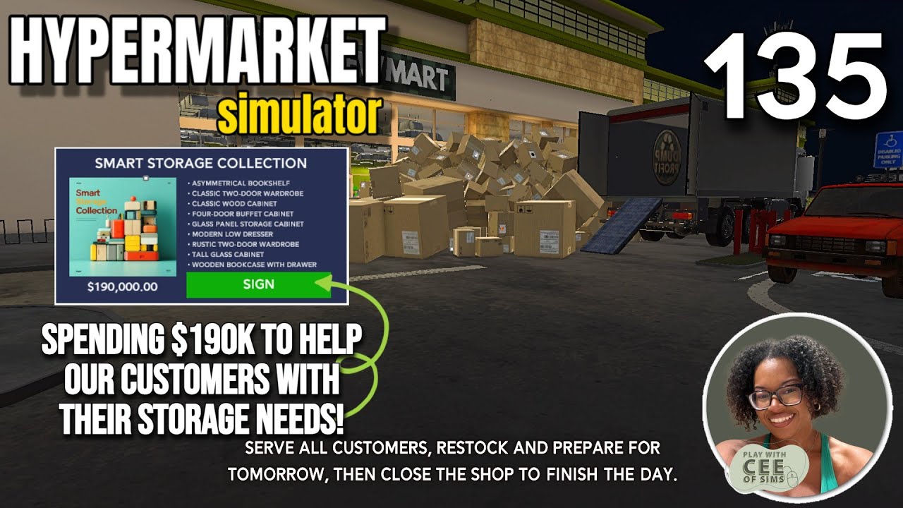Spending $190K To Help Our Customers With Their Storage Needs In Hypermarket Simulator! | EP #135