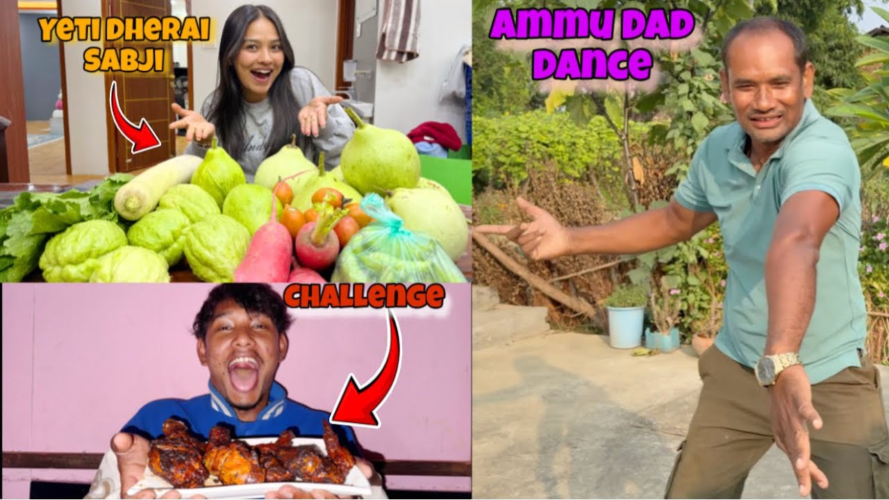 YETI DHERAI ORGANIC SABJI AAYO GHARMA😲| AMMU KO DADDY KO KHATRAA DANCE 🤣 