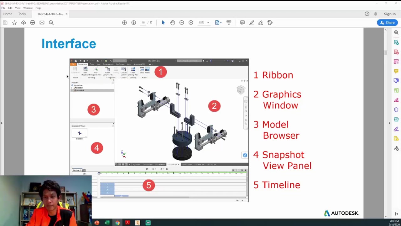 Autodesk Inventor 2020 EP 01 : Animation and Presentation