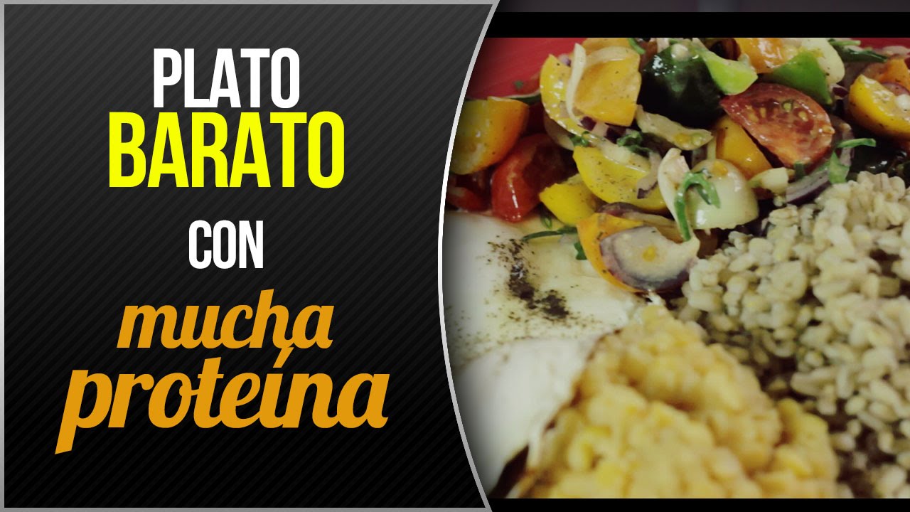 Cómo preparar una comida ALTA EN PROTEÍNA, sin carne y muy barata para ganar masa muscular!