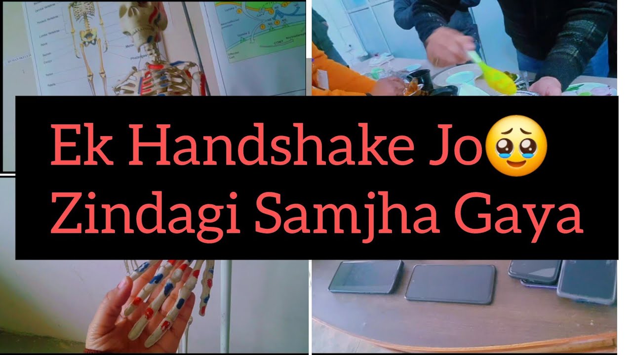 Ek Handshake Ne Zindagi Samjha Di🫠#muskanfatima #minivlog #vlog #skeletalsystem #collegelife 