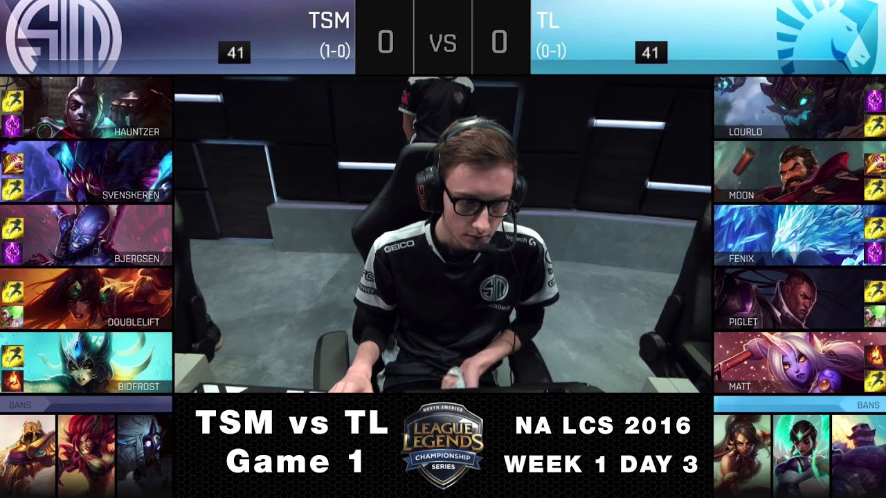 TSM vs TL Game 1 - NA LCS Summer 2016 Week 1 Day 3 - Team SoloMid vs Team Liquid