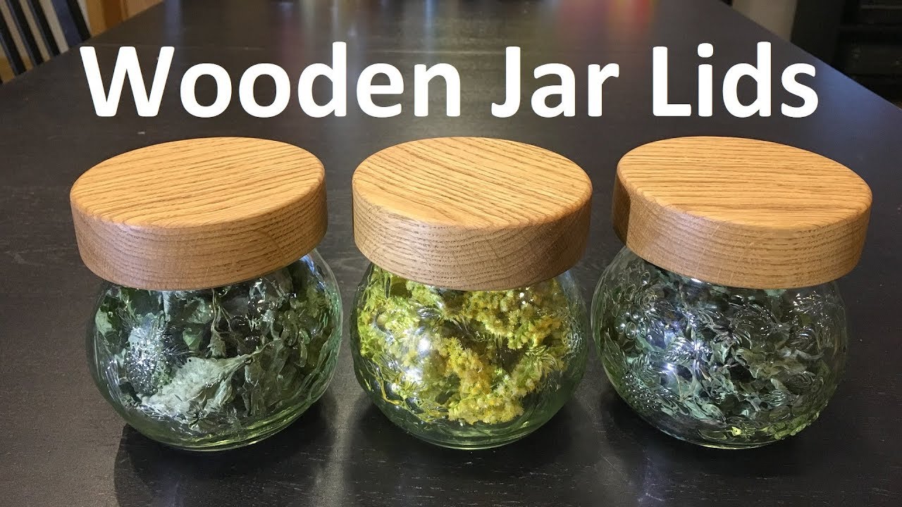 Wooden Jar Lids - made with router