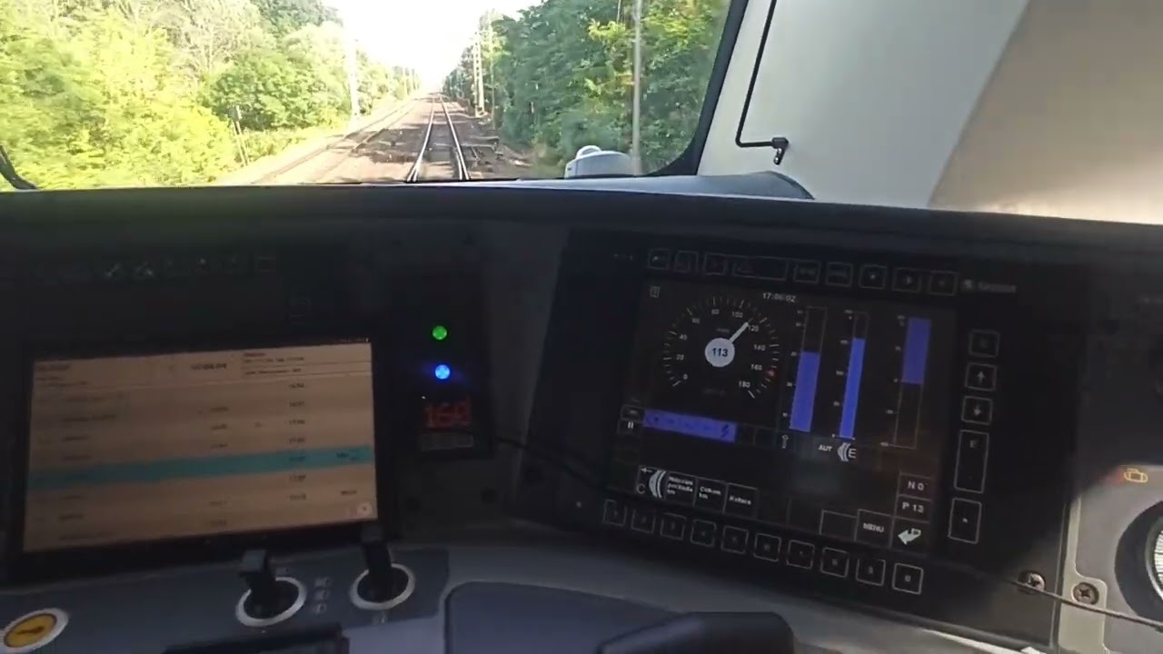 Lokomotiva...Jednotka 530... rozjezd z Vranovic 0-160km/h