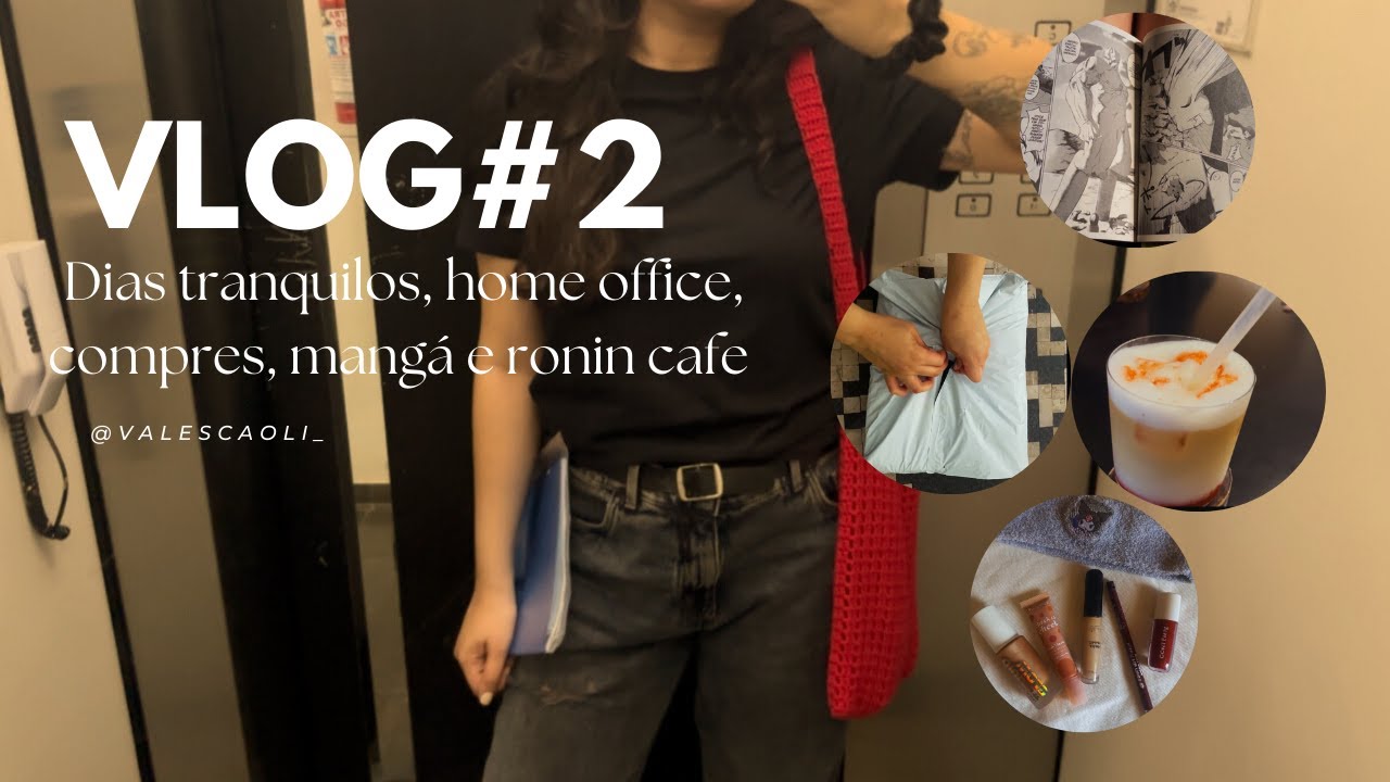 dias tranquilos, home office, compras, mangá e ronin café.